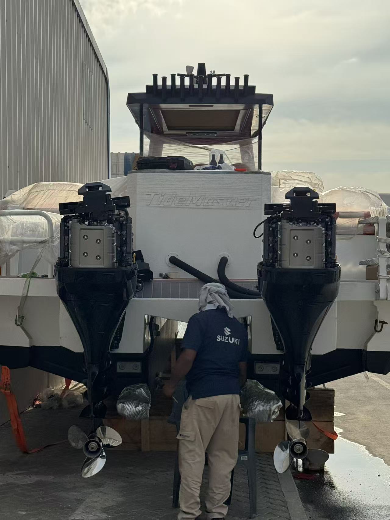 Cat 38 Dubai installation - progress view 3